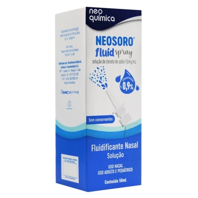Neosoro Fluid Spray 0,9% 50ml Neo Química