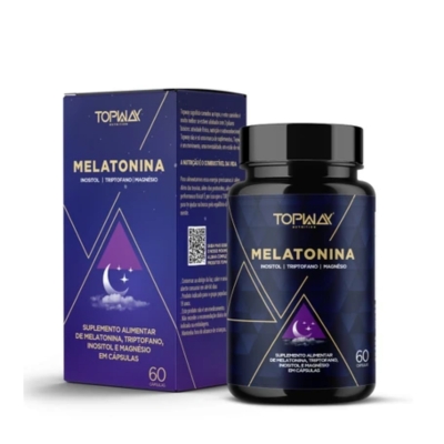 Suplemento Alimentar Melatonina Inositol Topway 60 Cápsulas