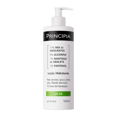 Loção Hidratante Principia Skincare LH-02 Ureia + Glicerina 500ml