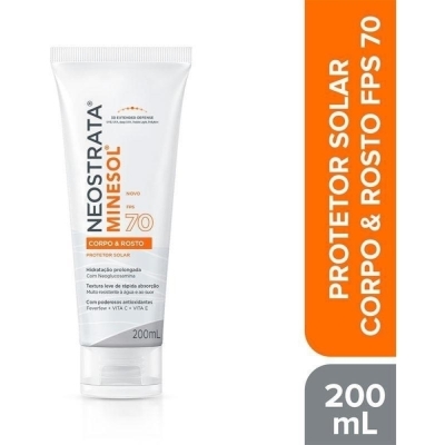 Neostrata minesol rosto/corpo fps 70 200ml