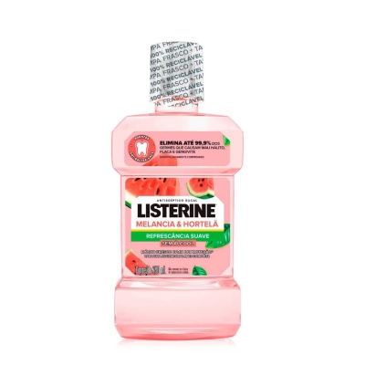 Enxaguante Bucal Listerine Melancia & Hortelã Sem Álcool 250ml