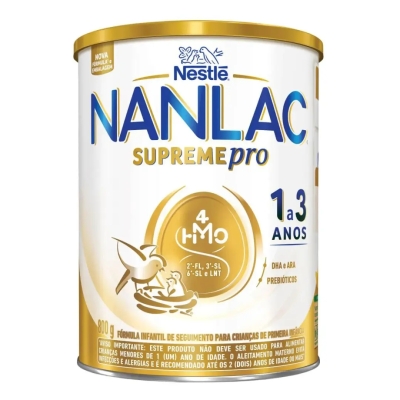 Fórmula Infantil NANLAC Supreme Nestlé 1 a 3 anos 800g