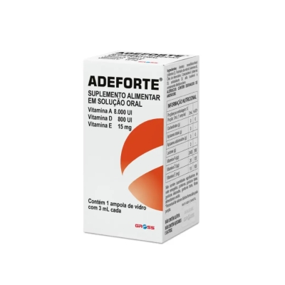 Polivitamínico Adeforte 8.000UI 1 Ampola de 3ml