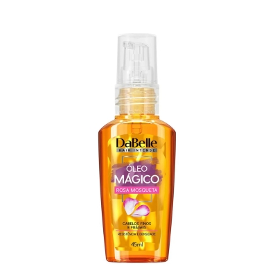 Óleo Capilar Mágico Dabelle Rosa Mosqueta Cabelos Finos e Frágeis 45ml