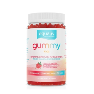 Gummy Kids Equaliv Sabor Morango 60 gomas
