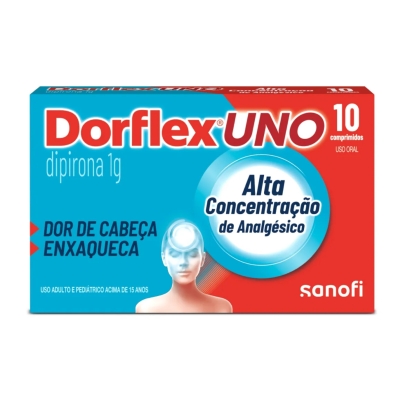 Dorflex Uno Dipirona 1g 10 Comprimidos