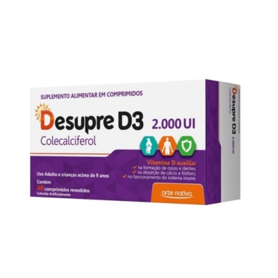 Desupre D3 2.000UI 40 Comprimidos Arte Nativa