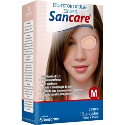 Protetor Ocular Estéril Médio Sancare 10 Unidades