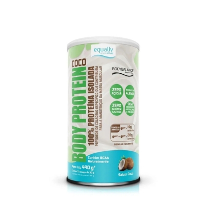 Proteína Isolada com Colágeno Equaliv Body Protein Coco 440g