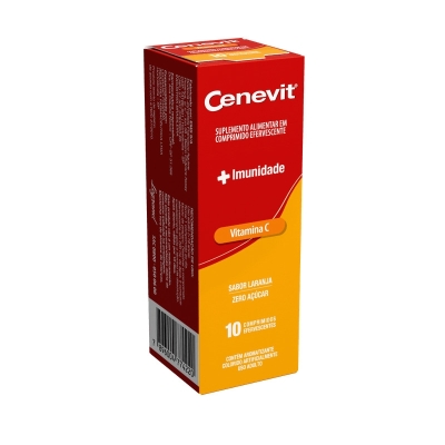 Vitamina C Cenevit 1g Laranja 10 Comprimidos