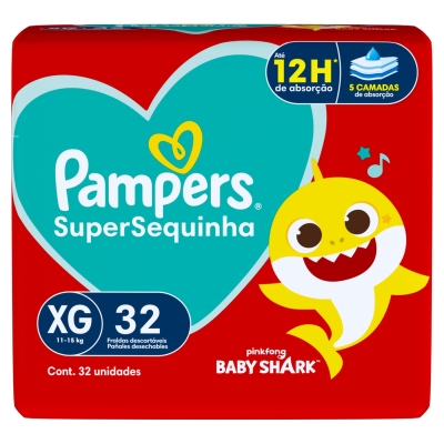 Fralda Pampers SuperSequinha XG 32 Unidades