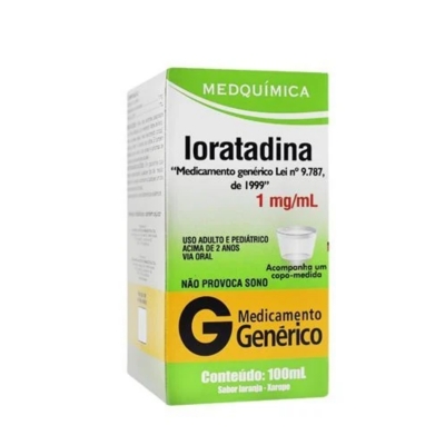Loratadina 1mg/ml Xarope 100ml Genérico Medquímica