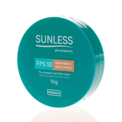 Pó Compacto com Filtro Solar FPS50 Sunless 10g - Bege Médio
