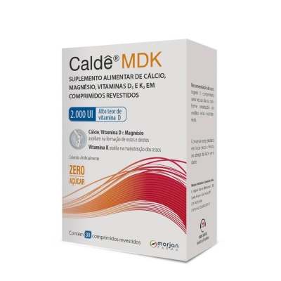Cálcio Caldê MDK 2000UI 30 Comprimidos