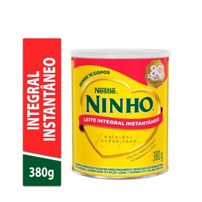 Leite em Pó Integral Ninho Instantâneo Nestlé a partir de 1 ano 380g