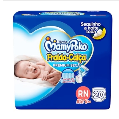 Fralda Mamypoko Calca Jumbo RN 20 Unidades Azul