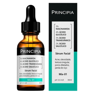 Sérum Facial Renovador Antiacne Principia Skincare Mix-01 30ml