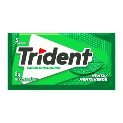 Goma de Mascar Trident Sem Açúcar Menta 8g