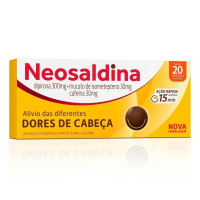 Neosaldina Analgésico 20 Drágeas