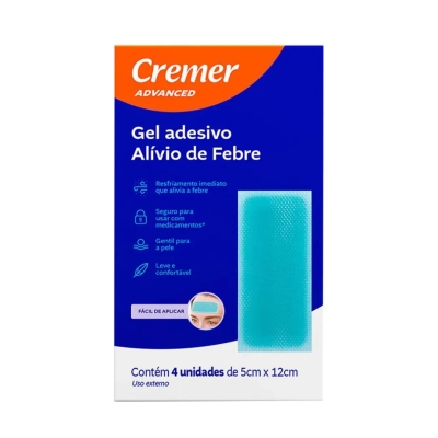 Gel Adesivo Alívio de Febre Cremer Advanced 4 Unidades