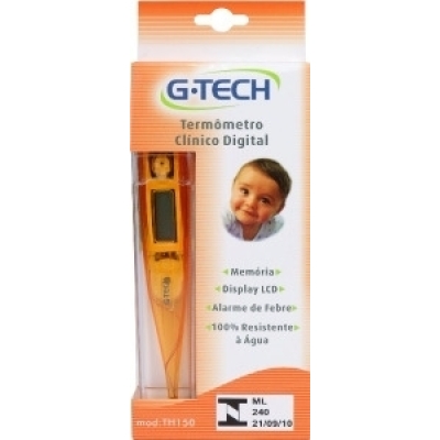 Termômetro Digital Clínico G-Tech Laranja 1 Unidade