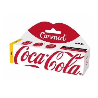 Hidratante Labial Carmed Coca-Cola Incolor 10g