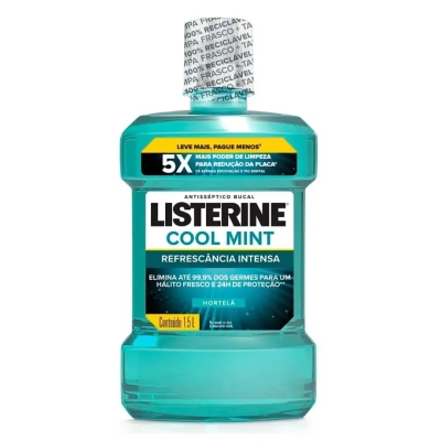 Enxaguante Antisséptico Bucal Listerine Cool Mint 1,5L