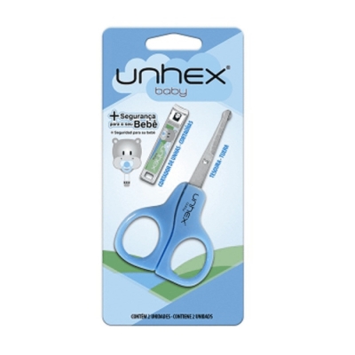 Merheje Tesoura E Cortador Para Unhas Baby Azul