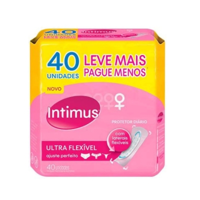Protetor Diário Intimus Ultra Flexível Pague 30 E Leve 40 unidades