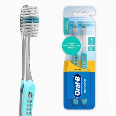 Escova de Dente Oral-B Indicator Clean Nº30 2 Unidades