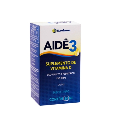 Vitamina D Aidê 3 Limão Gotas 20ml