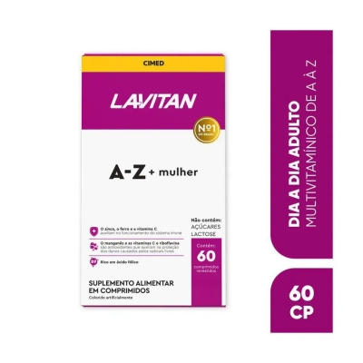 Lavitan A-Z Mulher Polivitamínico 60 Comprimidos