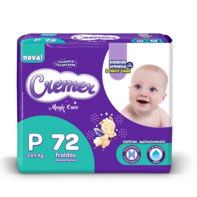 Fralda Cremer Disney Baby Hiper P 72 Unidades 